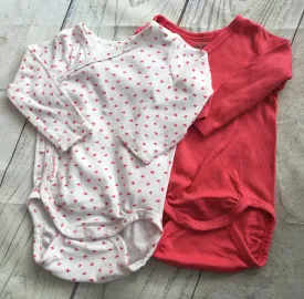 1-2 Months Wrapover Bodysuits x2 Unworn