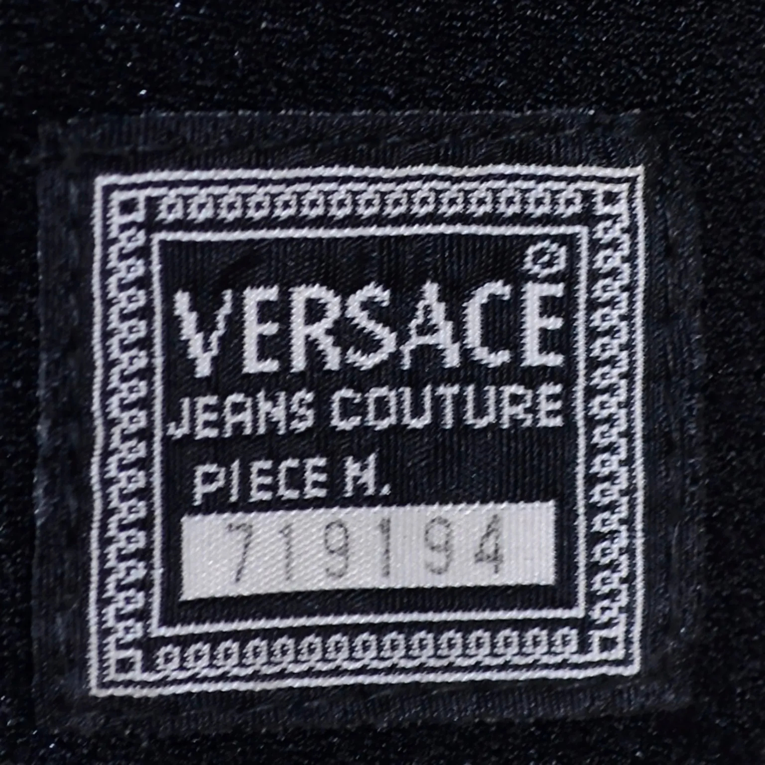 1990s Gianni Versace Jeans Couture Black Bodysuit Logo Top w Medusa