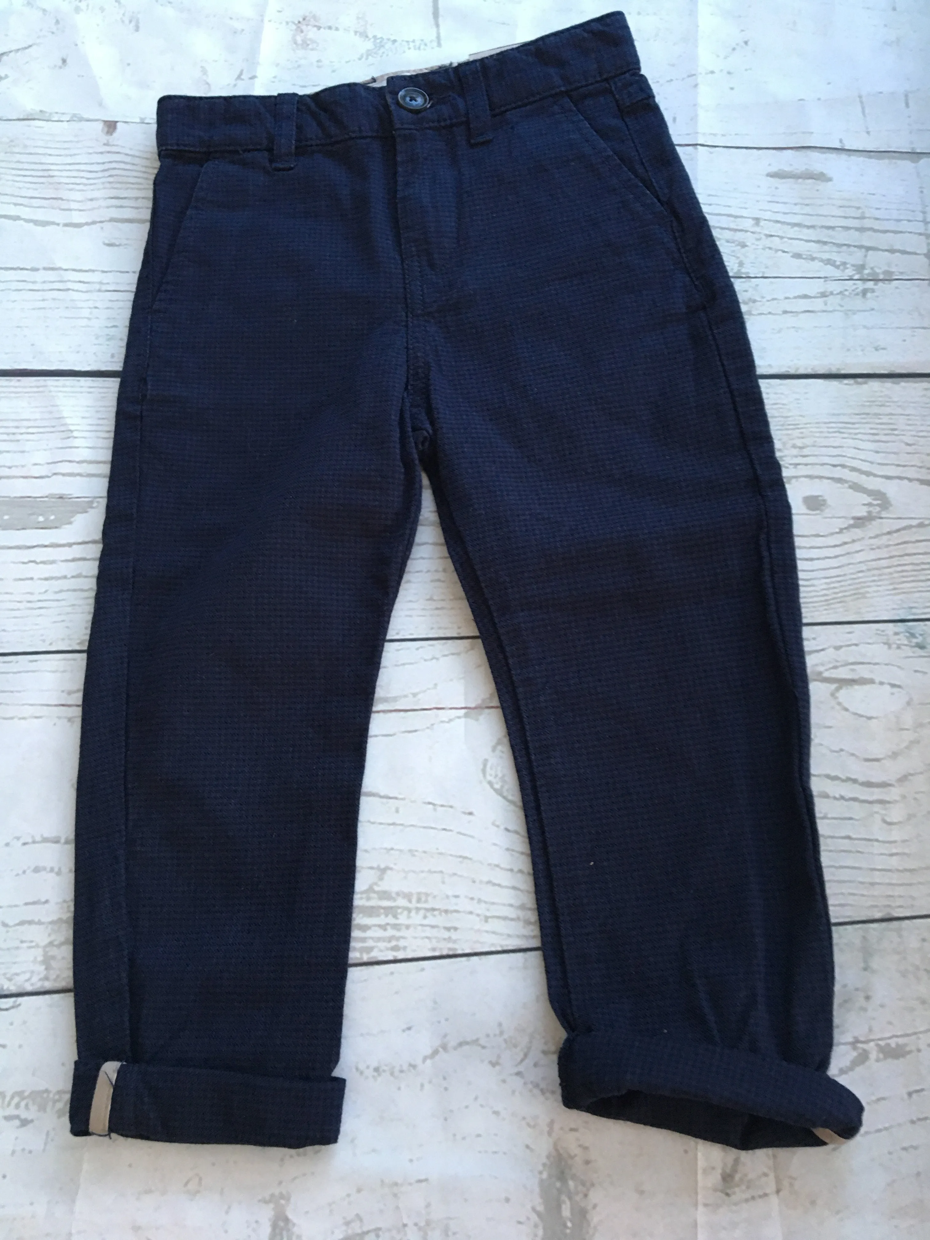 3-4 Years 3/4 Twill Trousers New With Tags