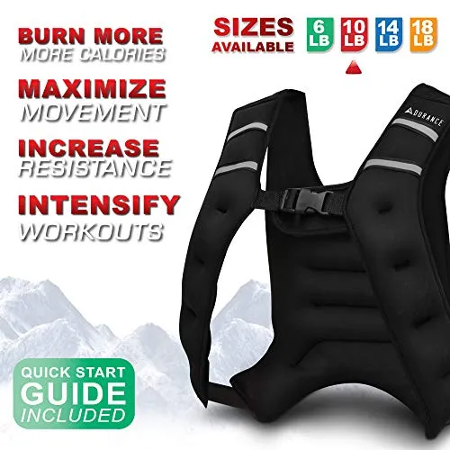 Adurance Weighted Vest Workout Equipment, 10lbs Body Weight Vest for Men, Women, Kids (10 Pounds, 4.54 KG)