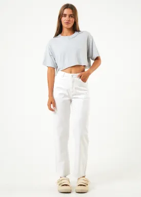 AFENDS Womens Shelby - Wide Leg Pants - White