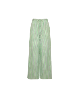 ANDIE COTTON PANT GREEN STRIPE