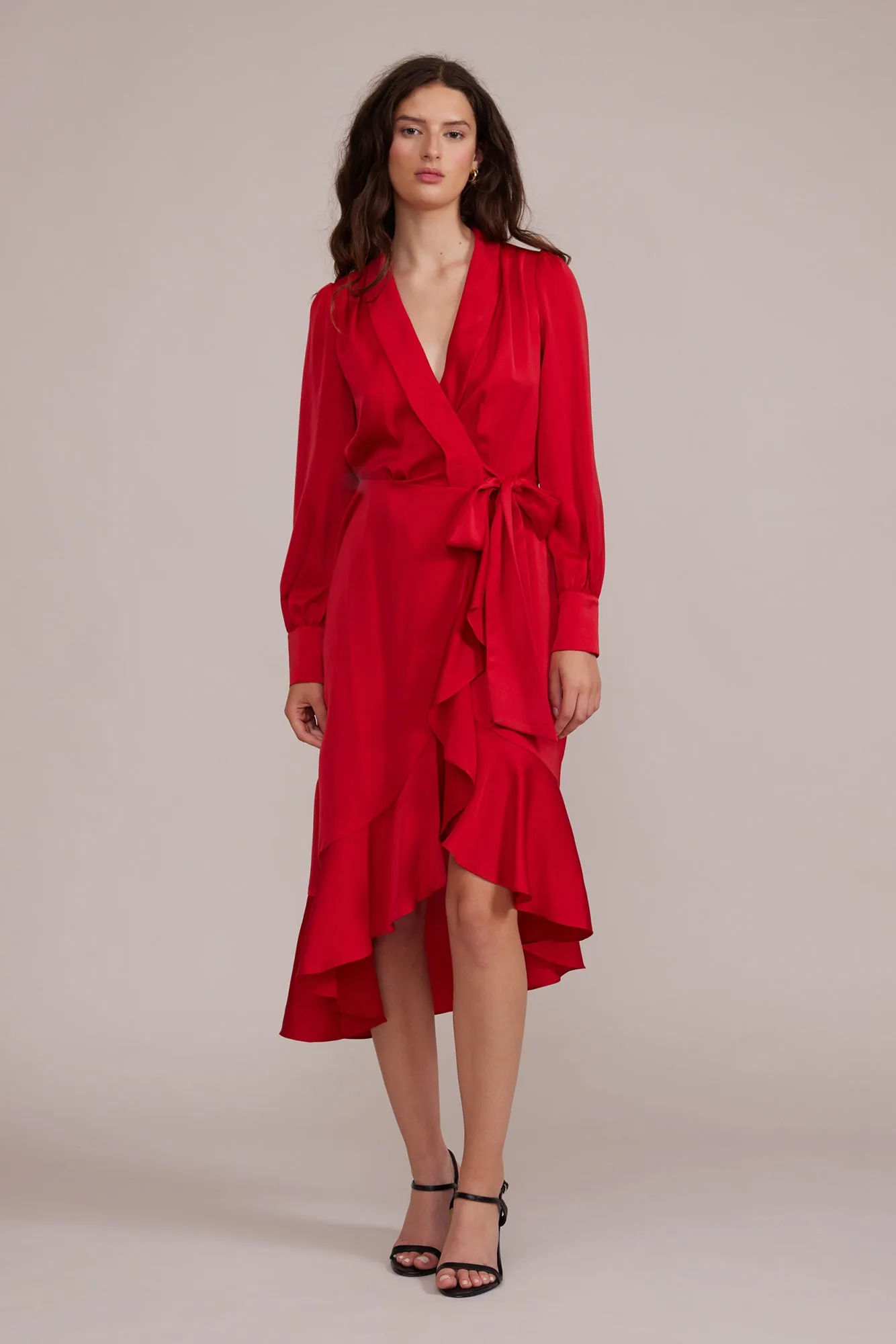 Arabella Wrap Dress - Red