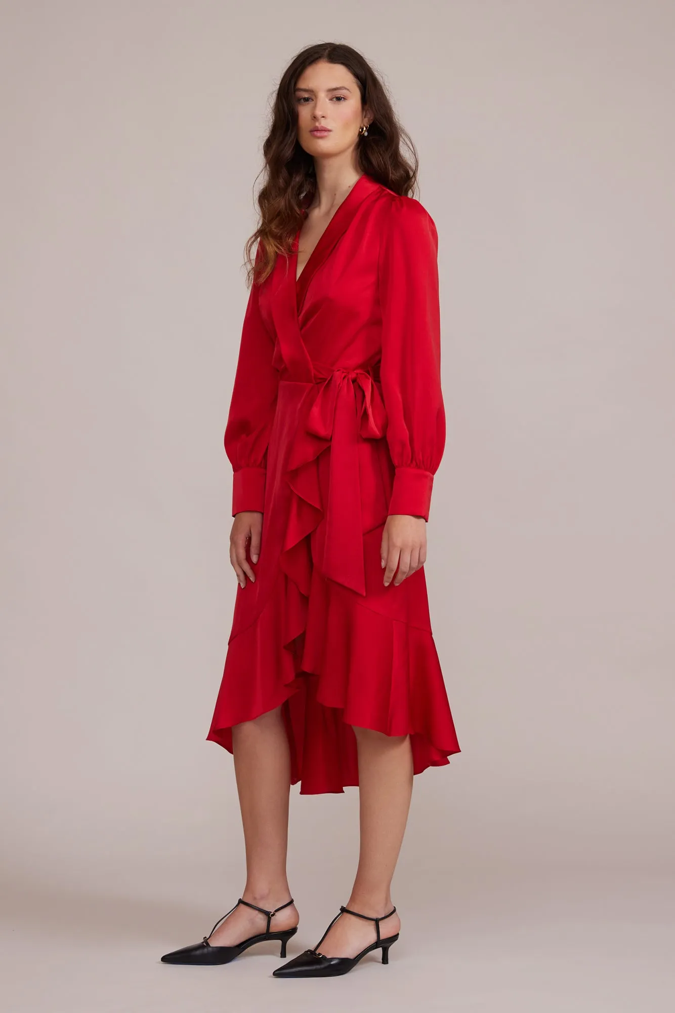 Arabella Wrap Dress - Red