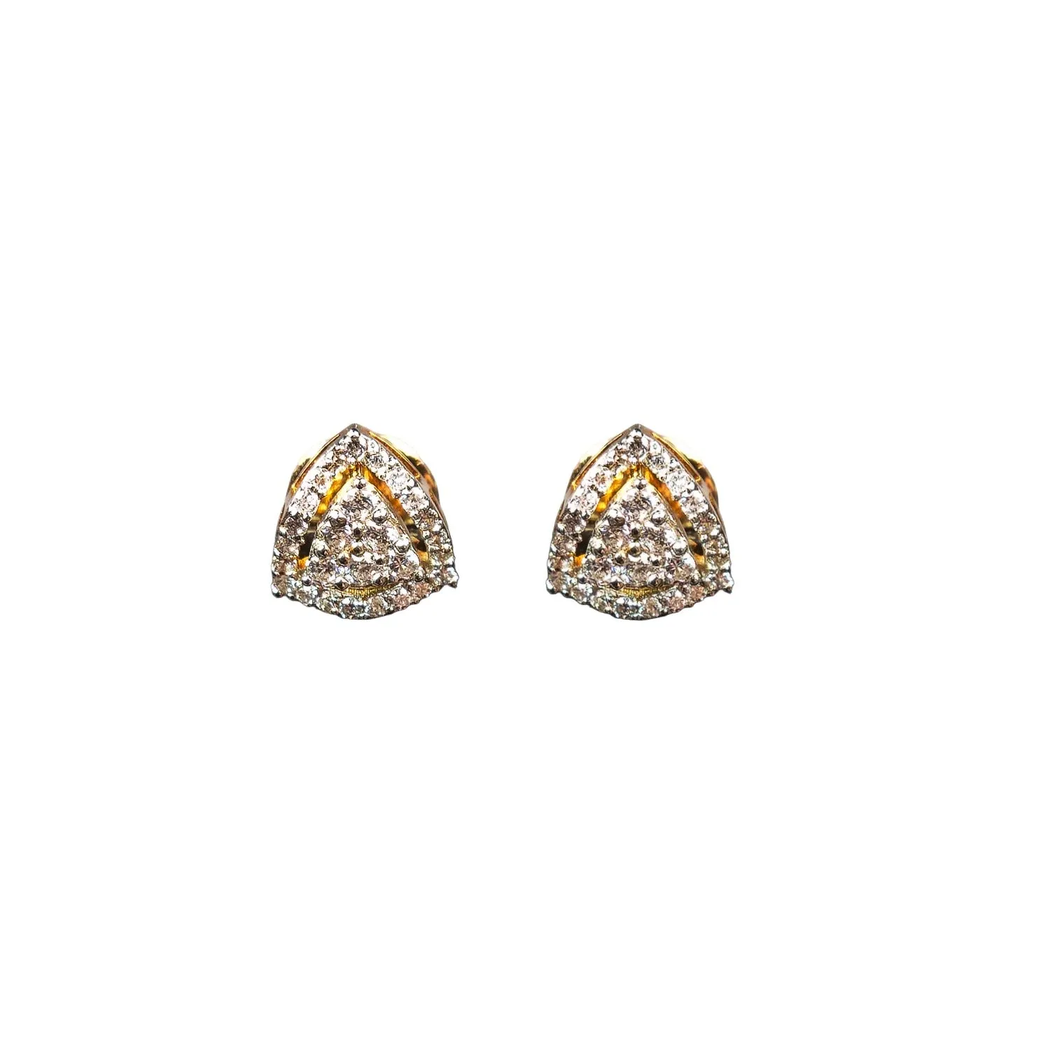 Asp Swarovski  Triangle Shape Studs Earrings