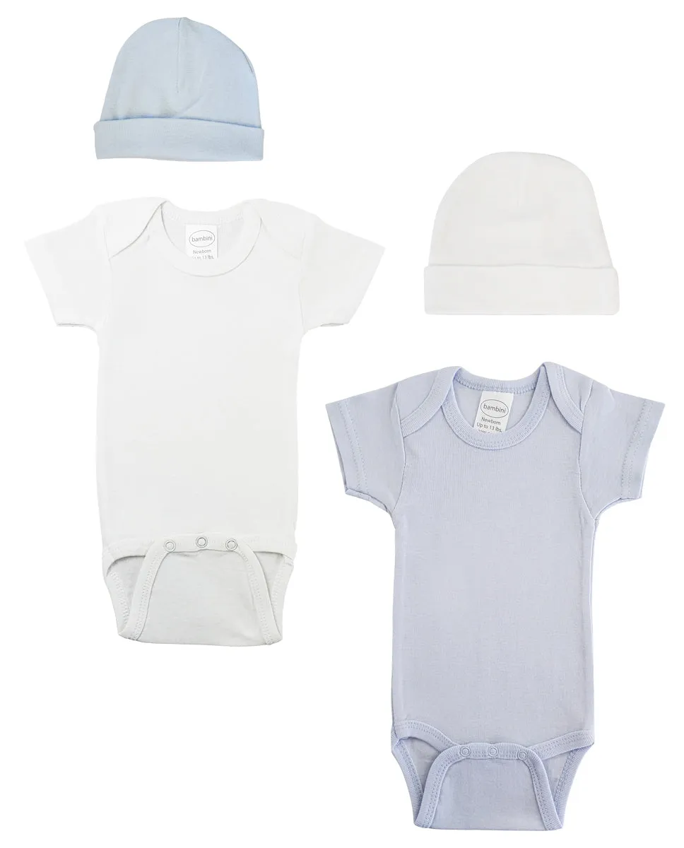 Baby Boy 4 Pc Layette Sets