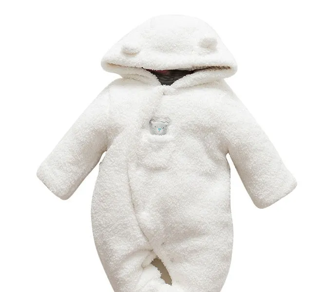 Baby clothes lamb winter cotton padded clothes baby skin thickening climb Siamese