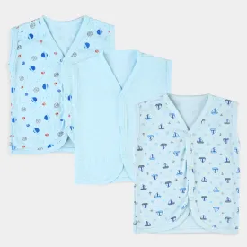 Baby Cotton Printed Vest 3Pcs Set