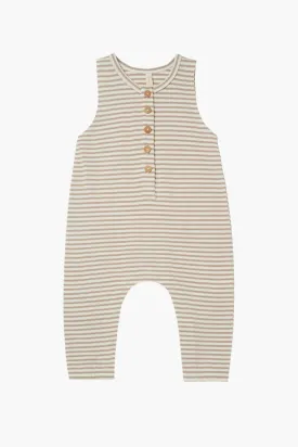 Baby Romper Quincy Mae Sleeveless Grey Stripe (Size 12/18M left)