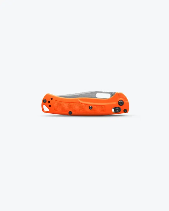 BENCHMADE 15533 MINI TAGGEDOUT 3" STONEWASH CPM-154 ORANGE GRIVORY HANDLES