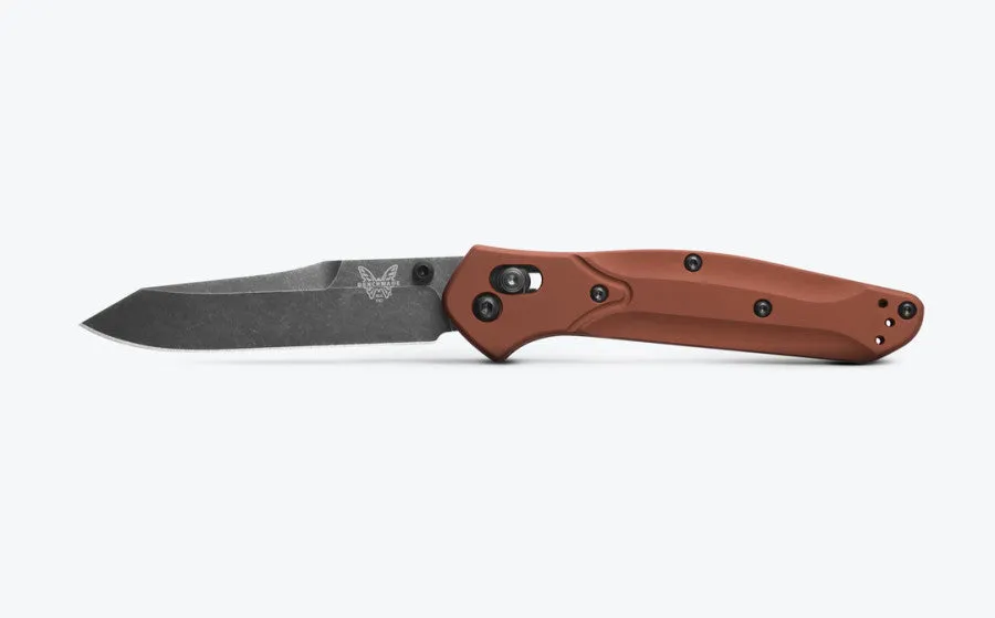 BENCHMADE OSBORNE 940BK-03 3.4" DLC BATTLEWASH CPM-MAGNACUT BURNT COPPER ALUMINUM HANDLES