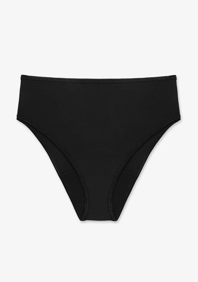 Black High Waisted Period Pant - Super Heavy Absorbency