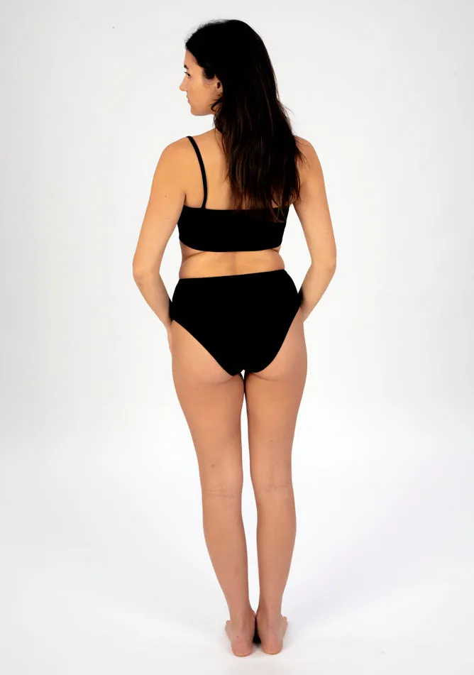 Black High Waisted Period Pant - Super Heavy Absorbency