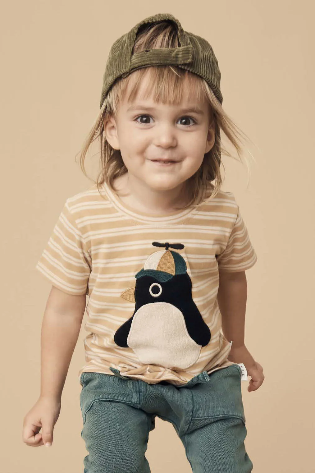 Boys Shirt Huxbaby Cool Penguin Stripe