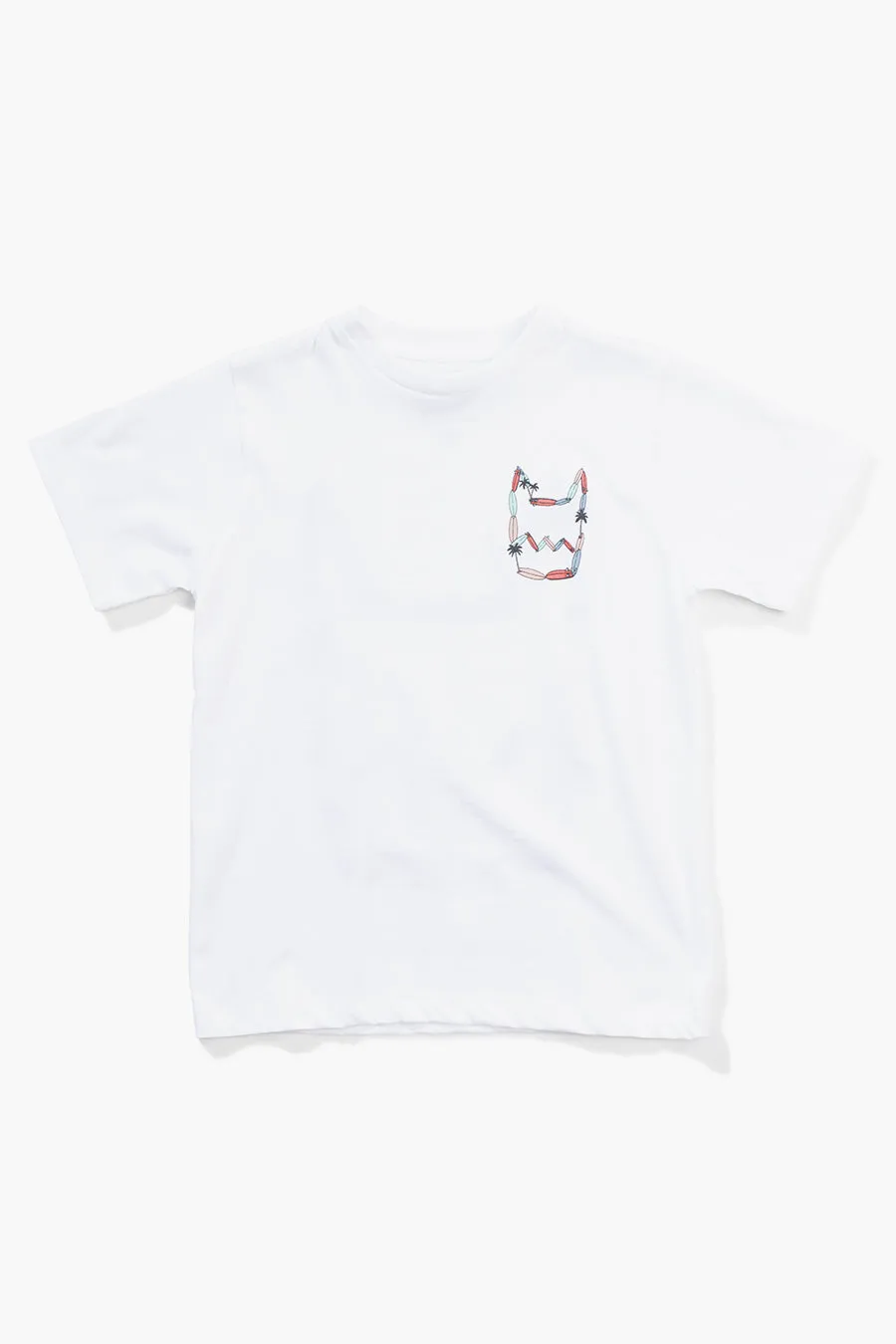 Boys T-Shirt Munster Kids Island Way White