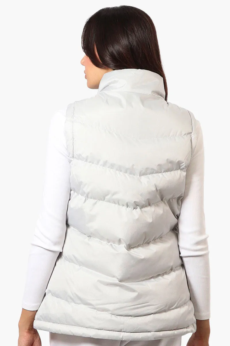 Canada Weather Gear Solid Bubble Vest - White