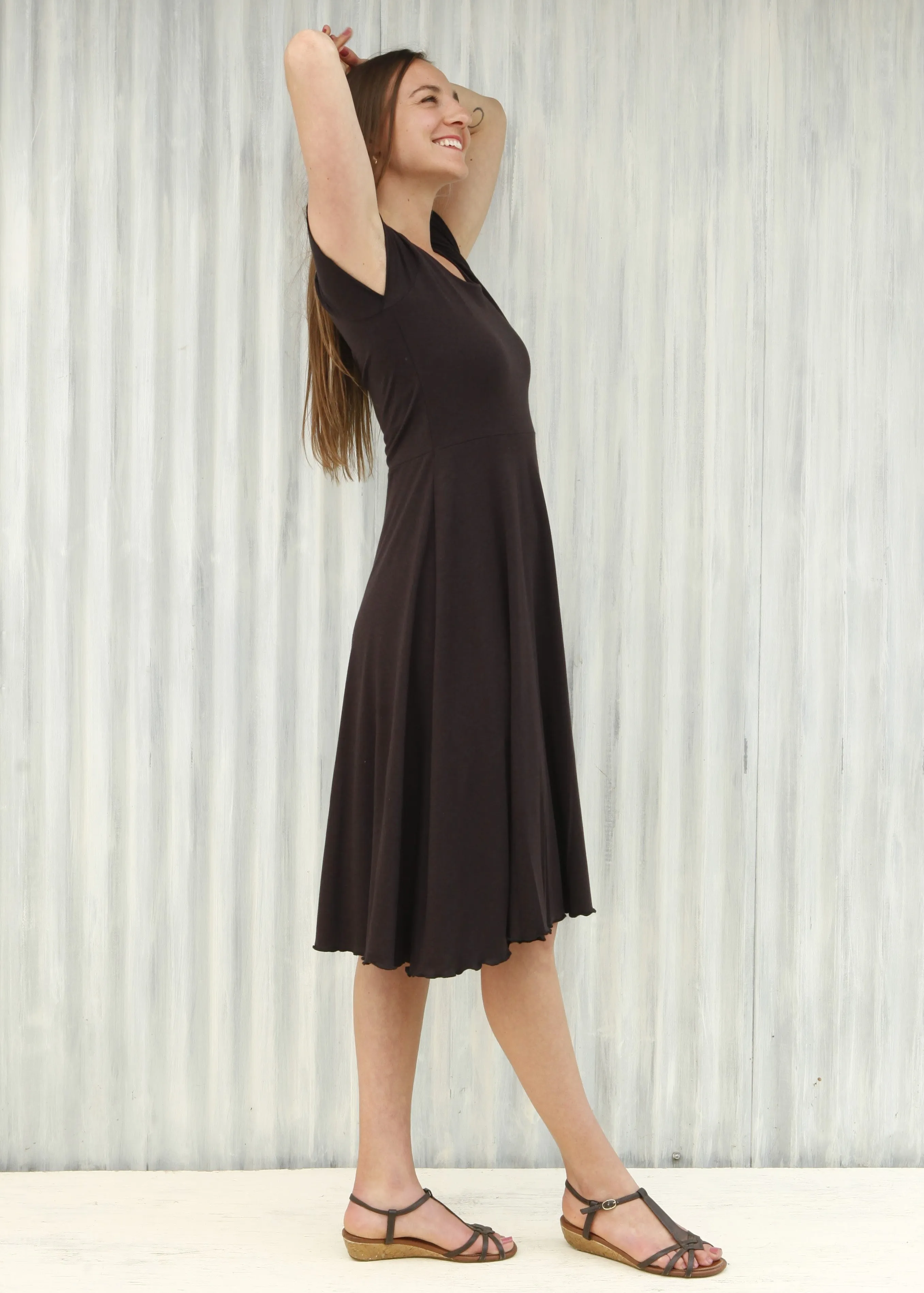 Coffee Charlotte Dress