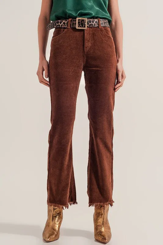 Corduroy Flare Pants