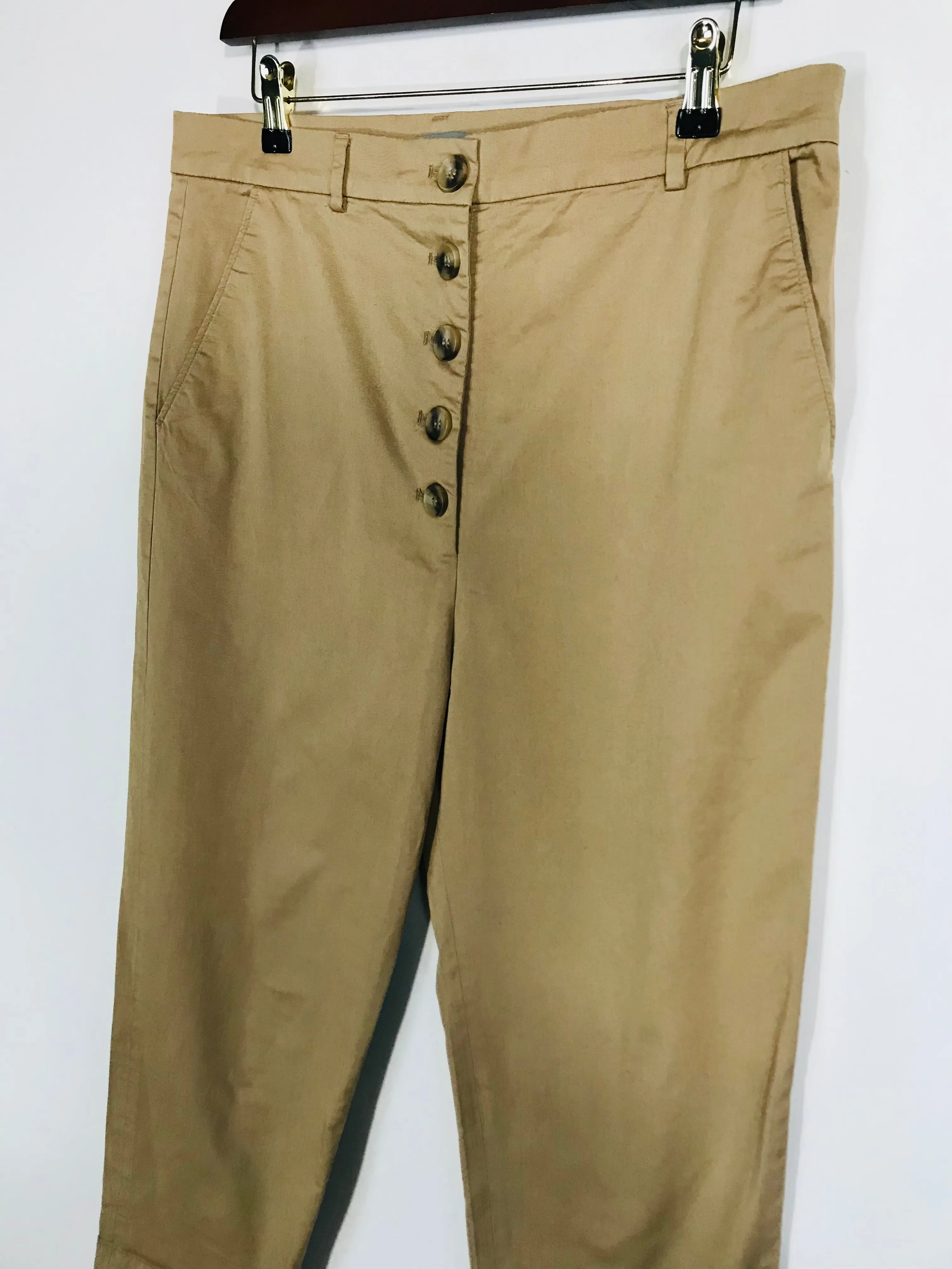 COS Women's Crop Chinos Trousers | EU38 UK10 | Beige