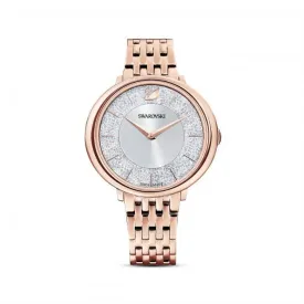 Crystalline Chic Metal Rose Gold-tone White Watch 5544590