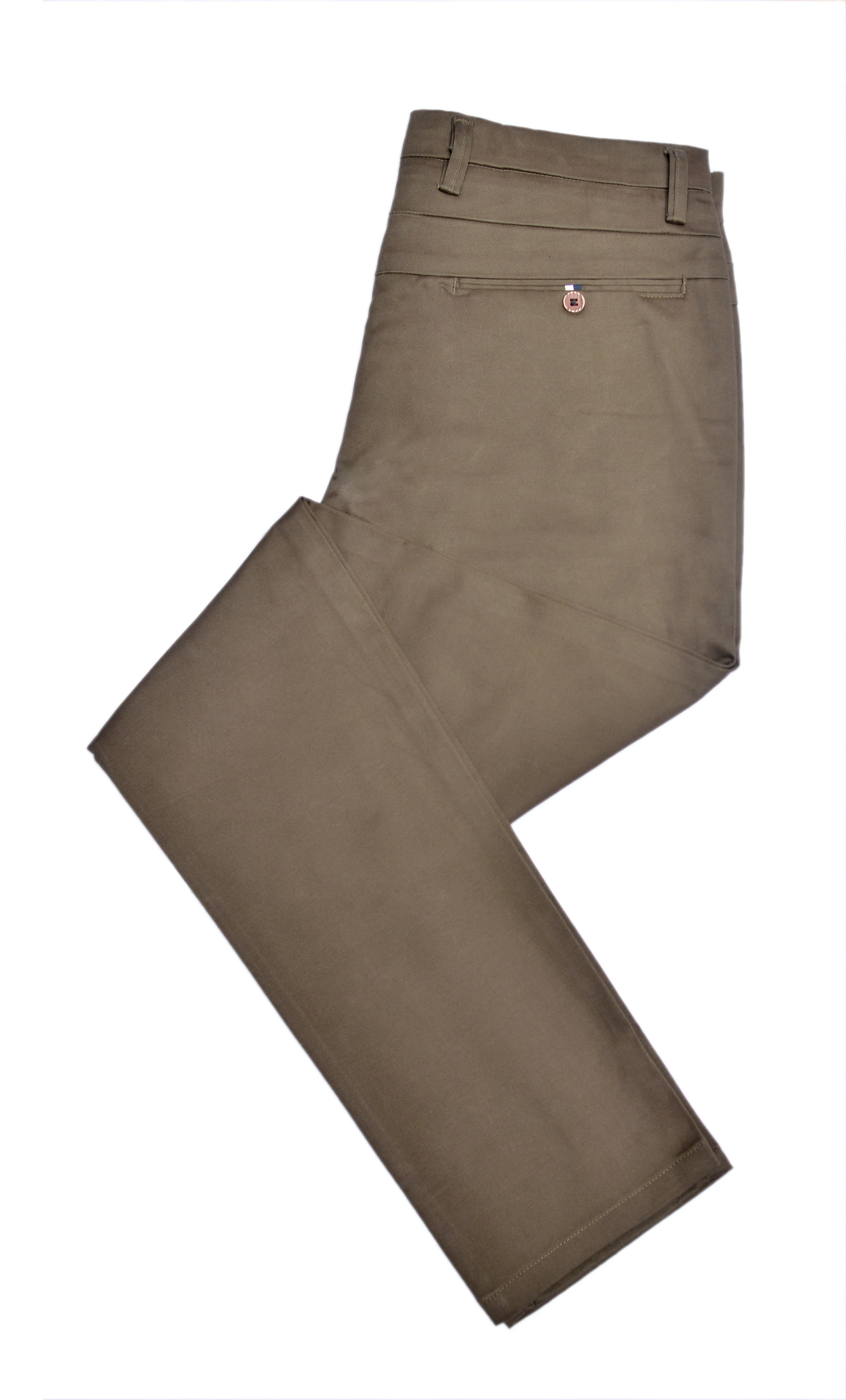 Dark Olive Cotton Chinos Pants