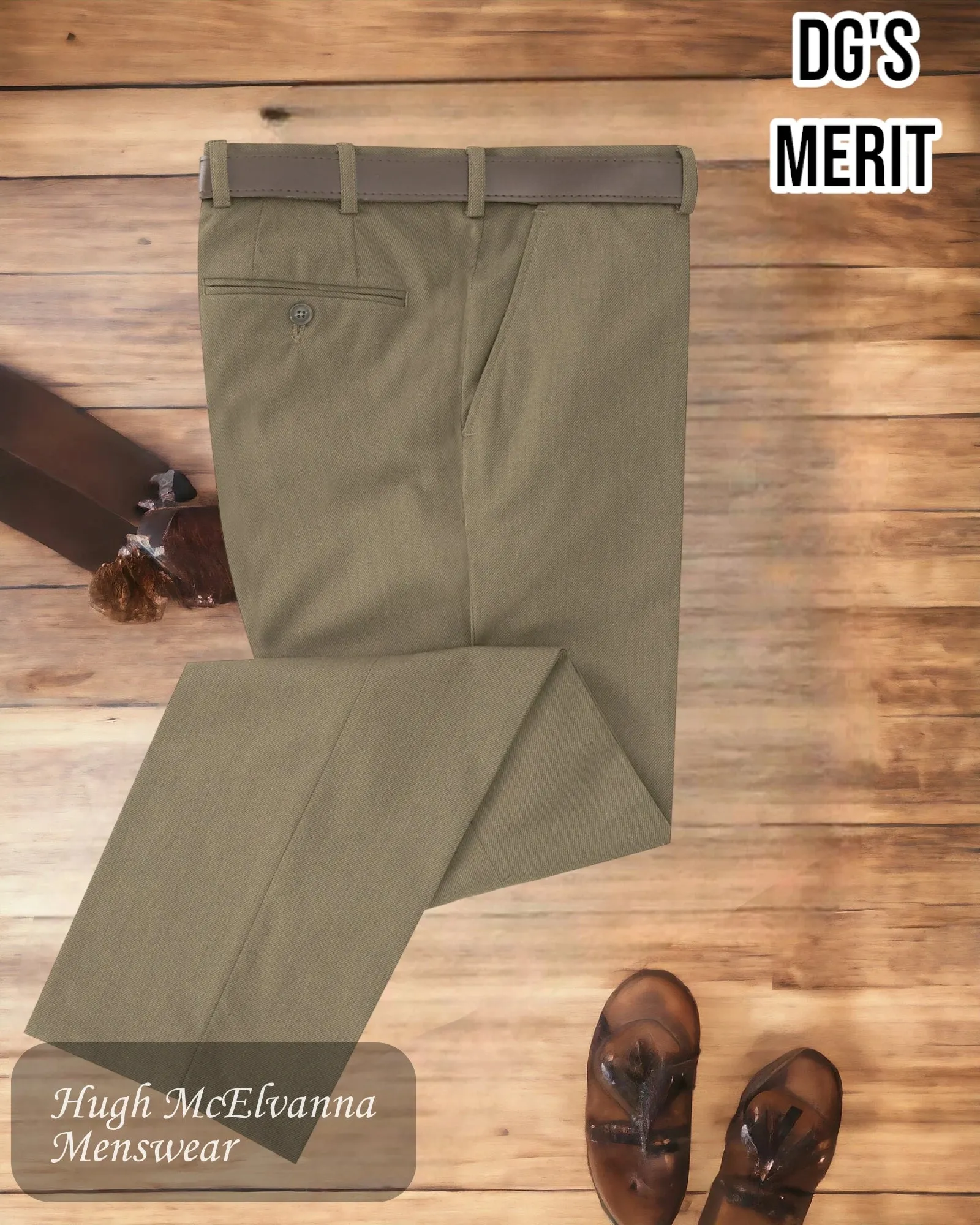 DGs Merit TAUPE Stretch Trouser 71686/43