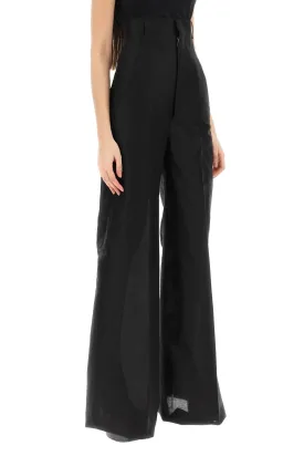 'dirt cooper' ultra-high waist linen pants