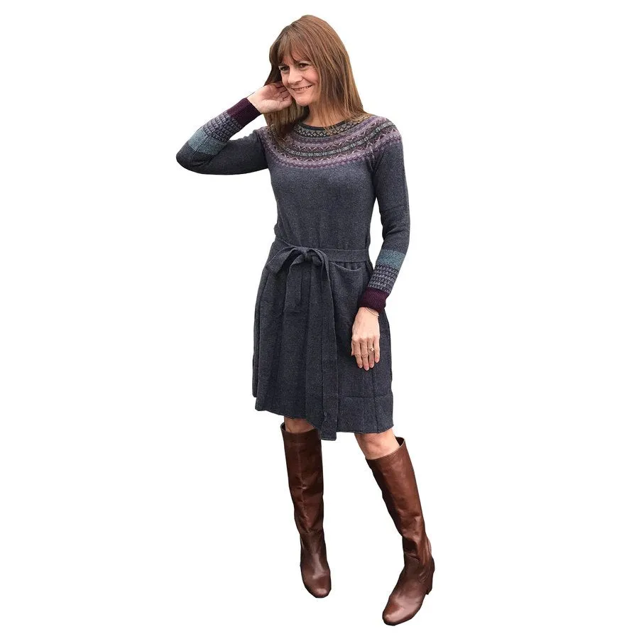 Eribe Knitwear Alpine Long Sleeved Dress in Selkie