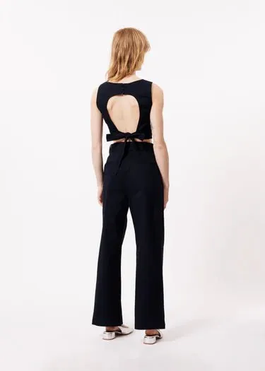 Final Sale - Albane Fitted Waist Wide Leg Pant