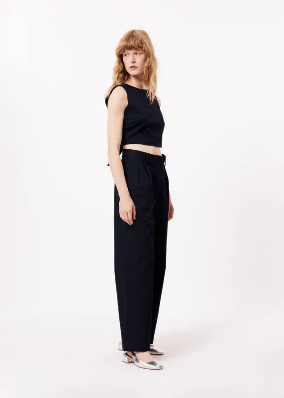 Final Sale - Albane Fitted Waist Wide Leg Pant