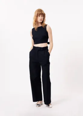 Final Sale - Albane Fitted Waist Wide Leg Pant