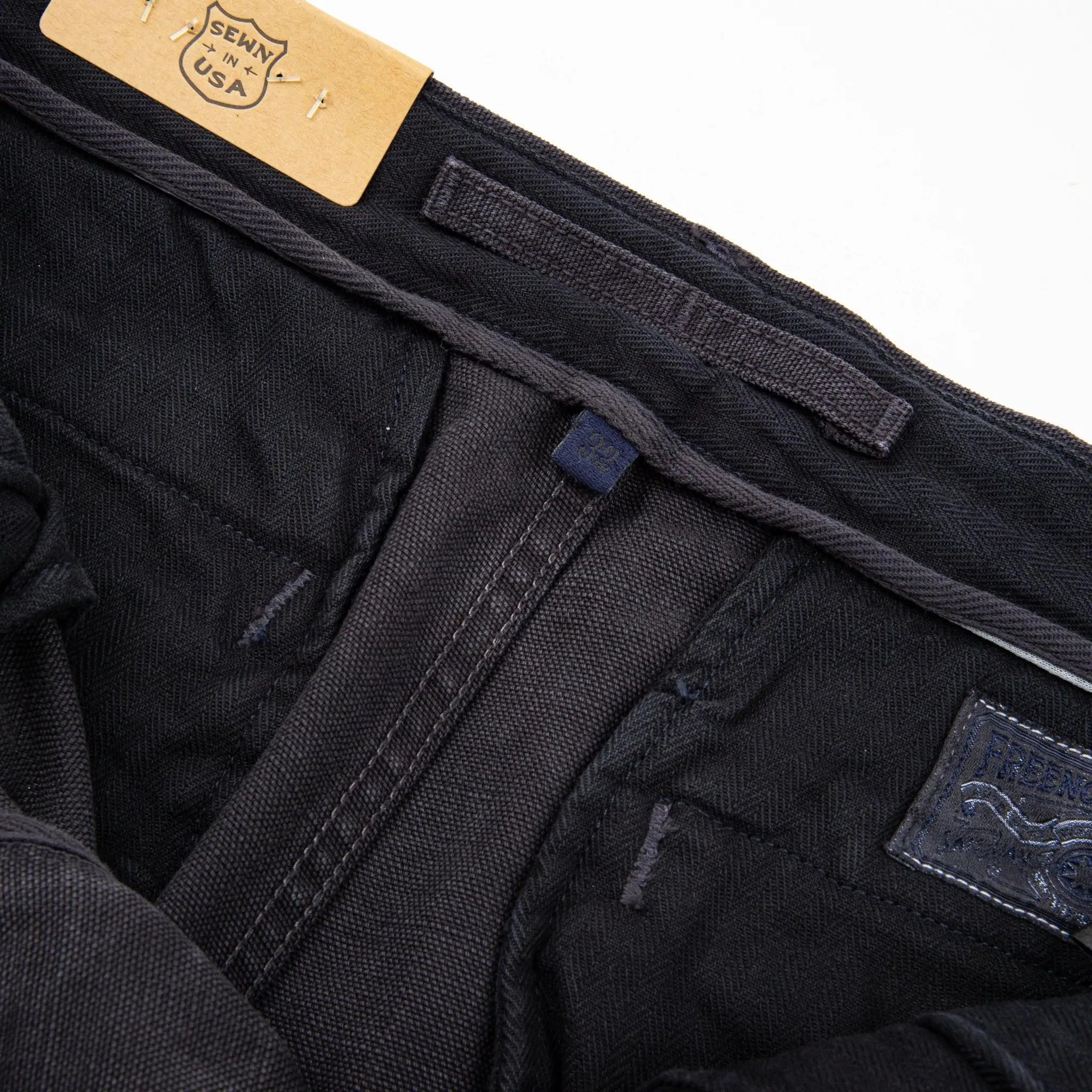 Freenote Cloth - Workers Chino Slim Fit 14oz Slub Black