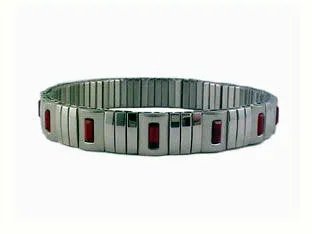 Garnet Swarovski Crystal Bracelet Stainless Steel Expansion Bracelet Unused