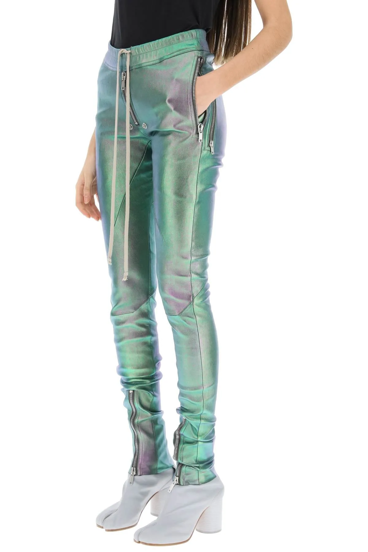 'gary' iridescent leather pants