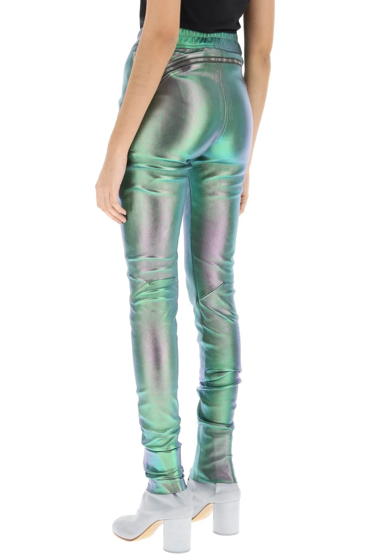 'gary' iridescent leather pants