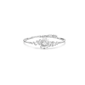 Gema Flower White Rhodium Plated Bangle 5644681