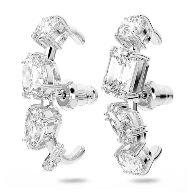 Gema White Rhodium Plated Ear Cuffs 5639331