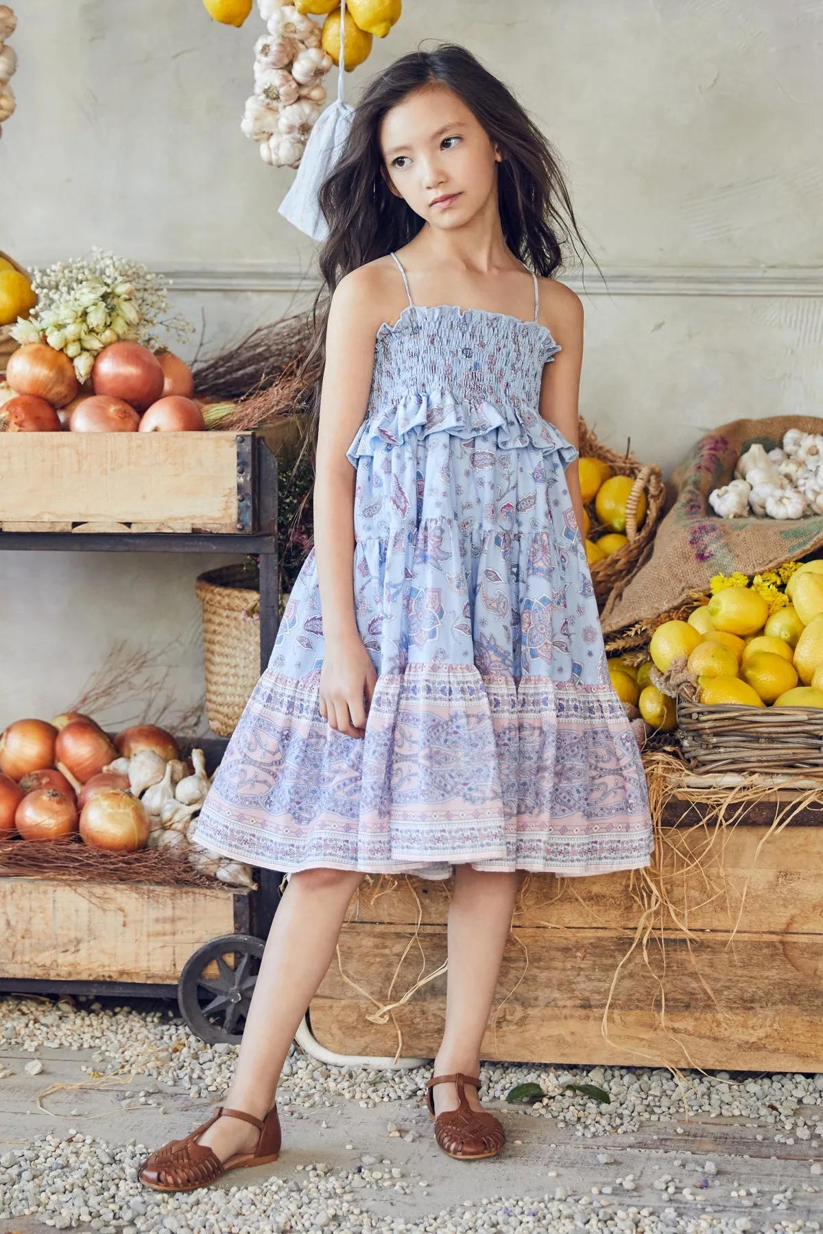 Girls Dress Nellystella Lola - Paisley Flower