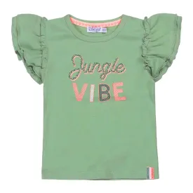 Girls T-shirt Green | Dirkje