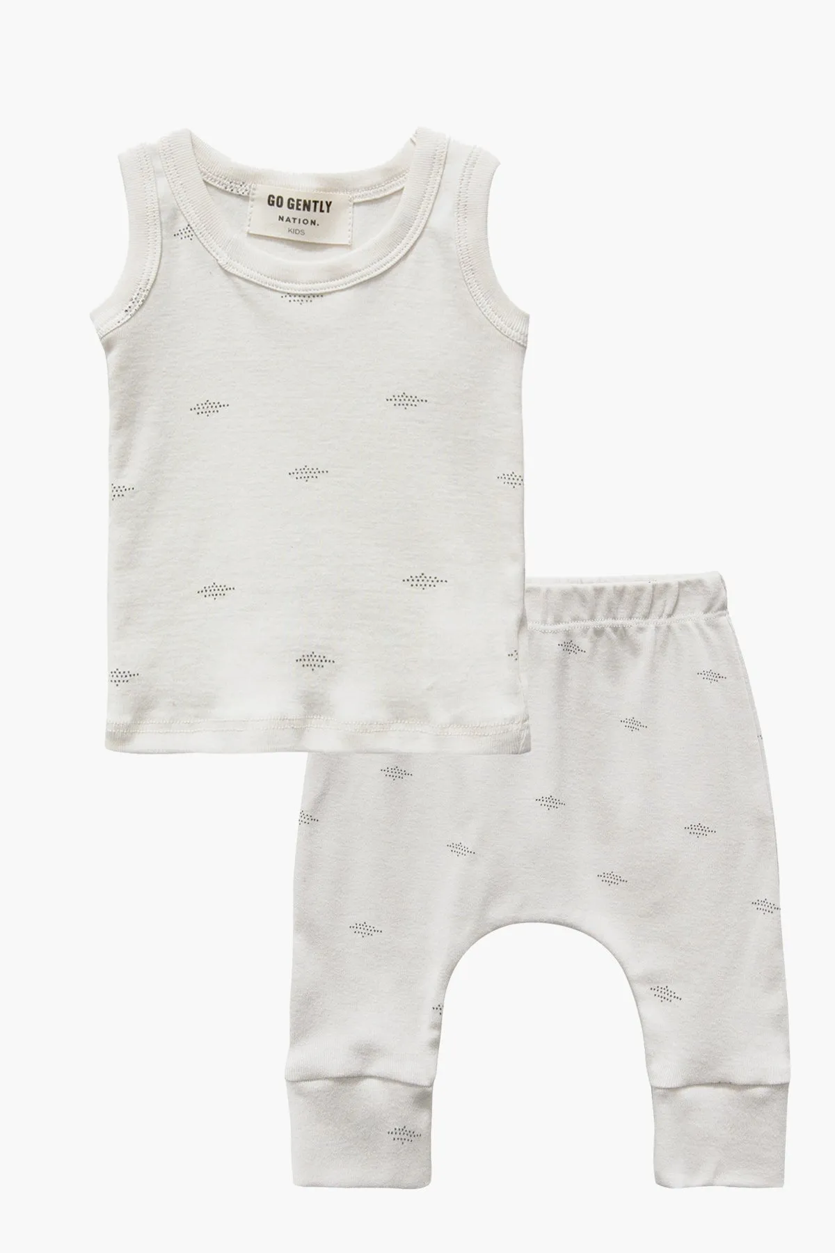 Go Gently Nation Rib 2-Piece Set - Natural (Size 6/12M left)