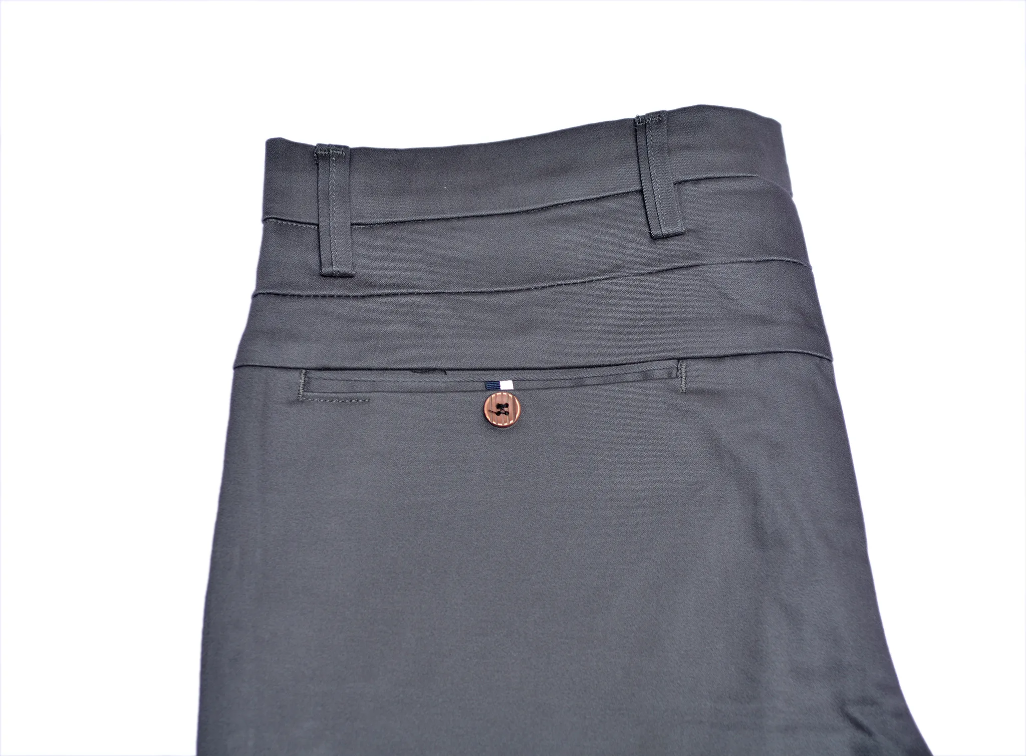 Grey Cotton Chinos Pants