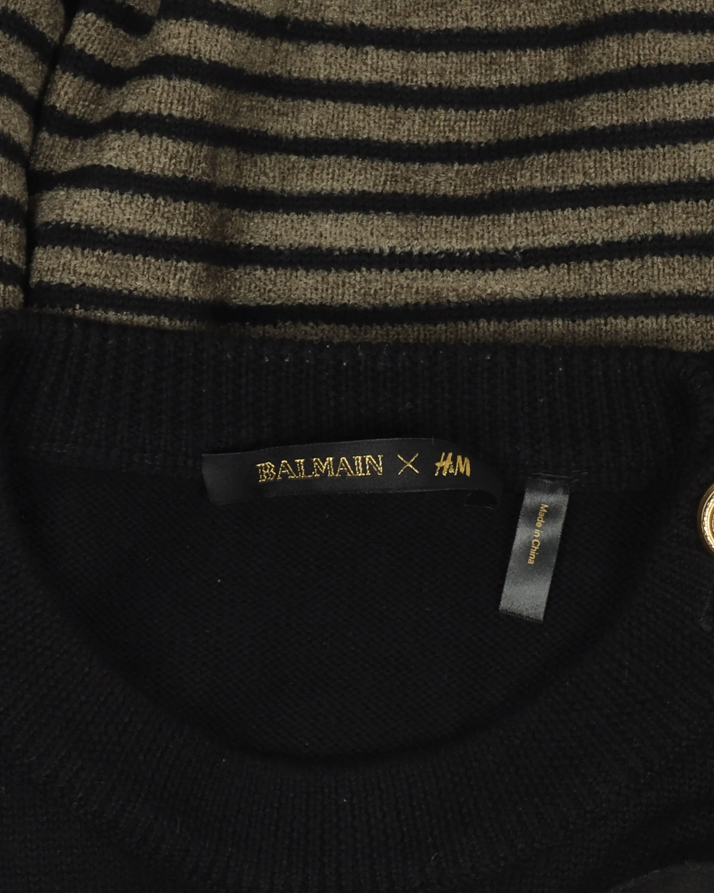 H&M Embroidered Striped Sweater