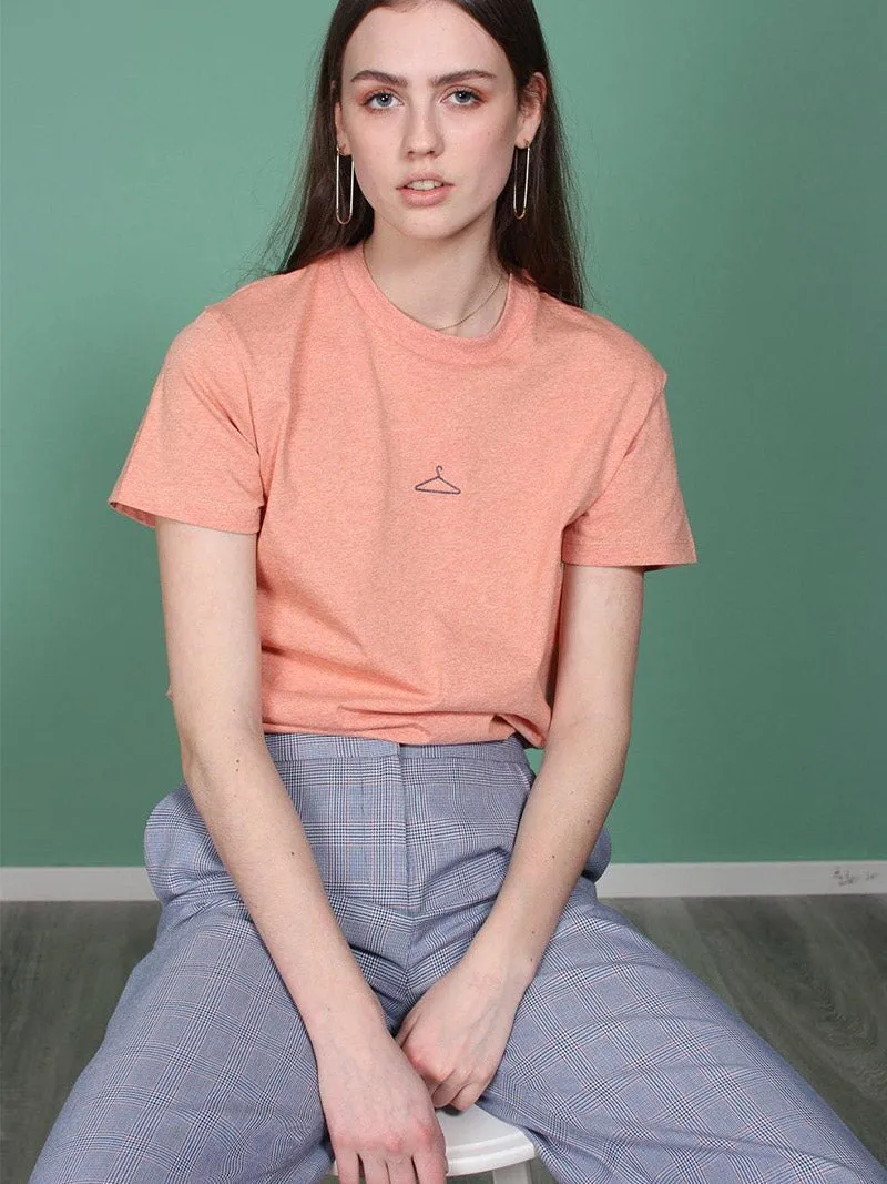 HANGER T-SHIRT PEACH MELANGE