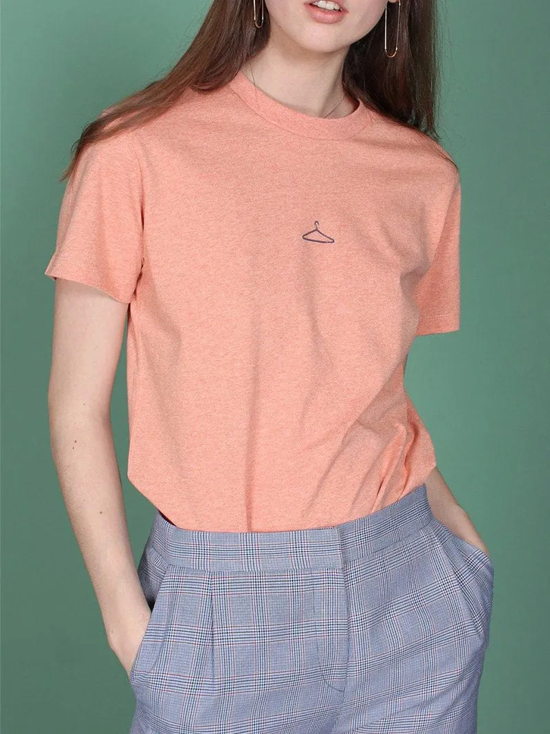 HANGER T-SHIRT PEACH MELANGE