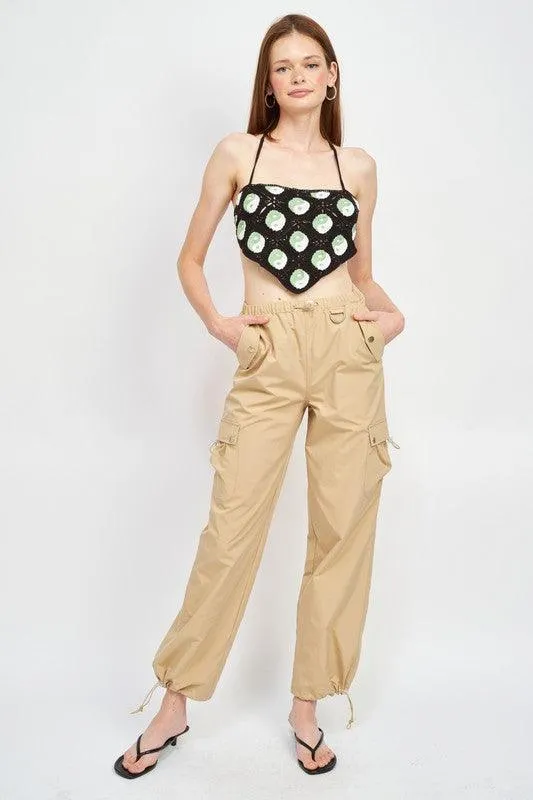 High Rise Cargo Pants