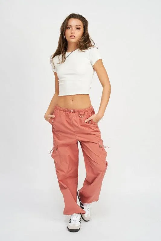 High Rise Cargo Pants