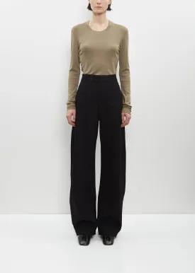 High Waisted Curved Pants