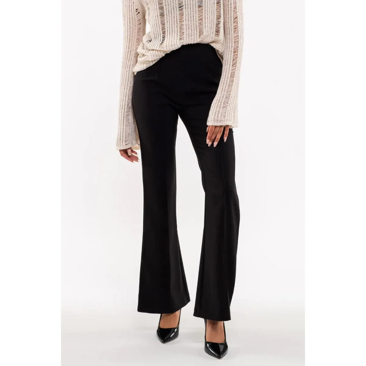 High Waisted Flared Leg Pant