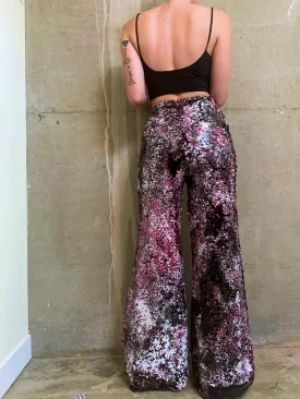 High waisted Sequins Pants