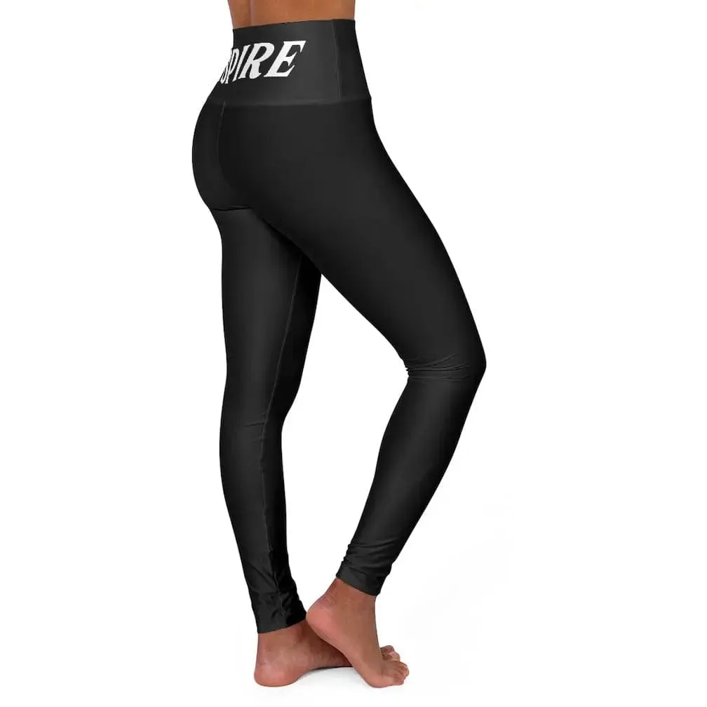 High Waisted Yoga Pants " INSPIRE "